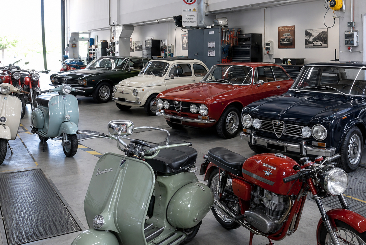 Revisione auto e moto d’epoca